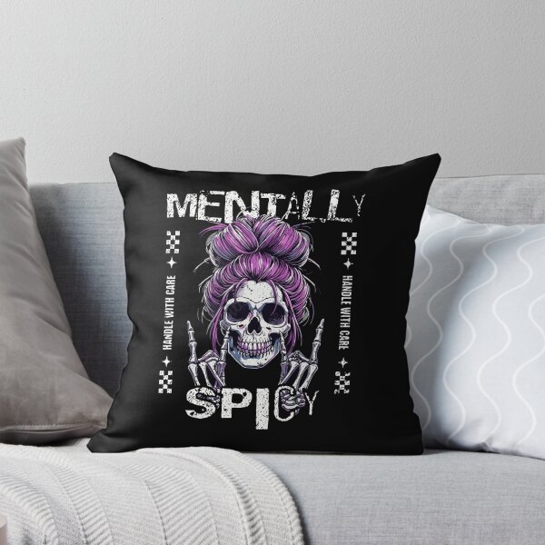 Item preview, Mentally Spicy Skull Art for Edgy Souls designed and sold by nojany.