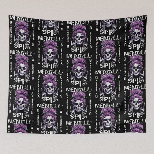 Item preview, Mentally Spicy Skull Art for Edgy Souls designed and sold by nojany.