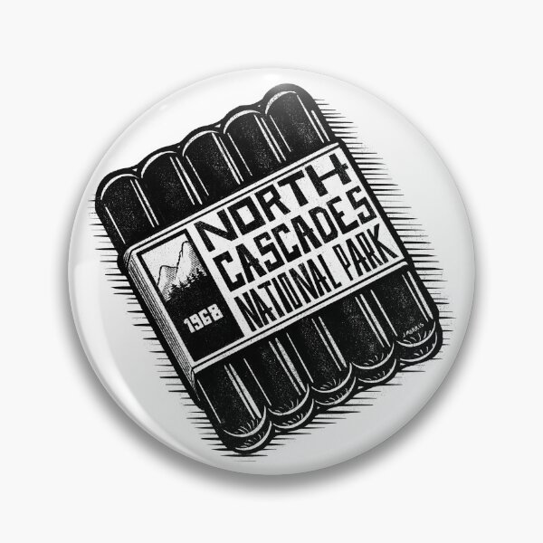 Item preview, Hot Dog Label of North Cascades National Park designed and sold by John Morris Illustration.
