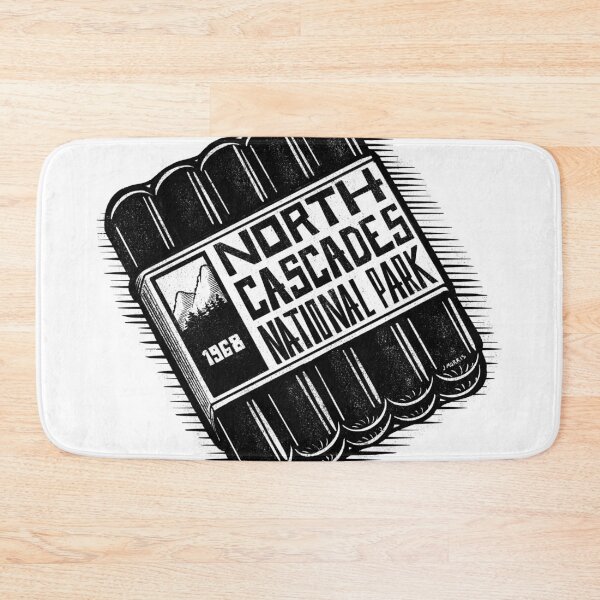 Item preview, Hot Dog Label of North Cascades National Park designed and sold by John Morris Illustration.