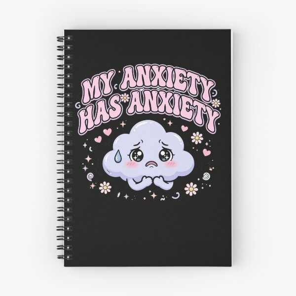 Item preview, My Anxiety Has Anxiety - Cute Pastel Mental Health Sticker designed and sold by Fulaly.