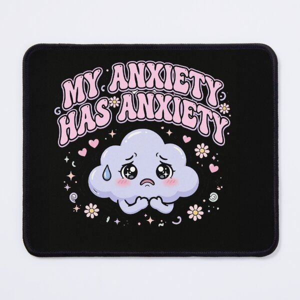 Item preview, My Anxiety Has Anxiety - Cute Pastel Mental Health Sticker designed and sold by Fulaly.