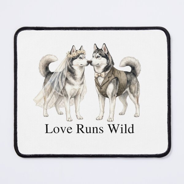 Item preview, Husky Wedding Couple designed and sold by Roy & Tiffany.
