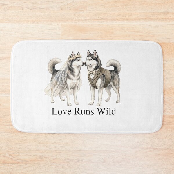 Item preview, Husky Wedding Couple designed and sold by Tiffany Roy.