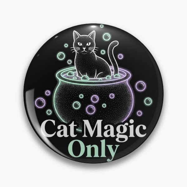 Item preview, Cat Magic Only Black Cat Cauldron Bubbles Halloween designed and sold by TeNovaStudio.