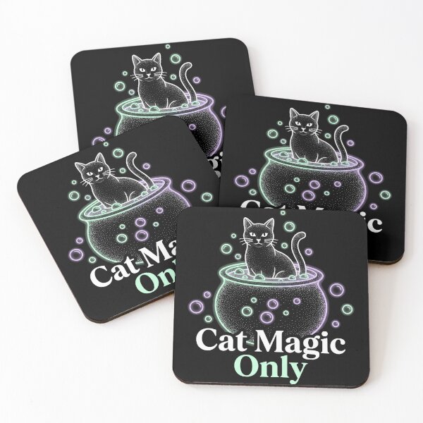 Item preview, Cat Magic Only Black Cat Cauldron Bubbles Halloween designed and sold by TeNovaStudio ⭐⭐⭐⭐⭐.
