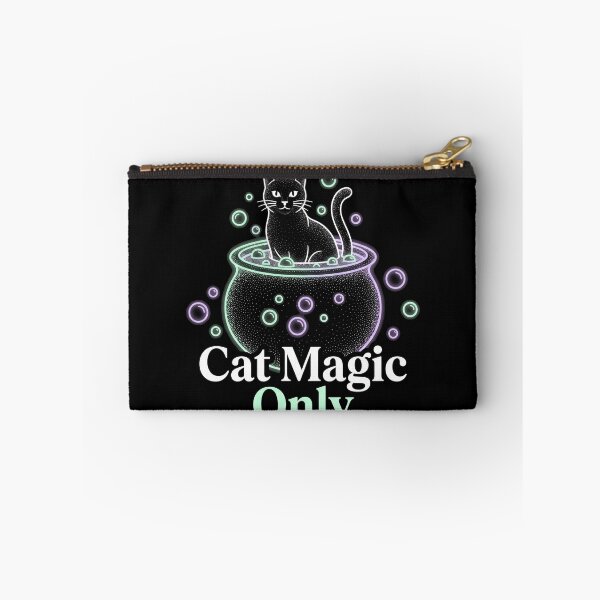 Item preview, Cat Magic Only Black Cat Cauldron Bubbles Halloween designed and sold by TeNovaStudio.