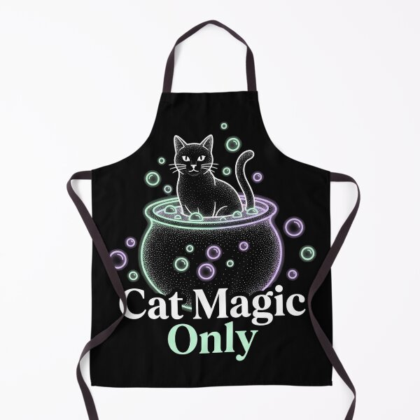 Item preview, Cat Magic Only Black Cat Cauldron Bubbles Halloween designed and sold by TeNovaStudio.