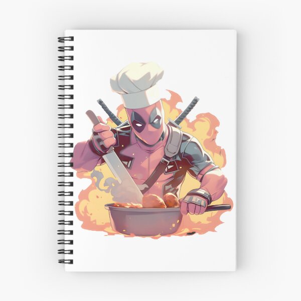 Item preview, Funny Deadpool Cooking Chimichangas Kitchen Art & Apparel ⭐⭐⭐⭐⭐ designed and sold by TheEdward.
