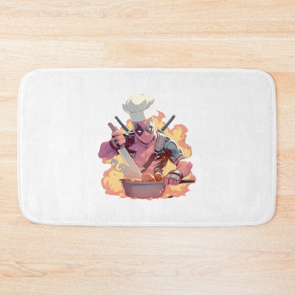 Item preview, Funny Deadpool Cooking Chimichangas Kitchen Art & Apparel ⭐⭐⭐⭐⭐ designed and sold by TheEdward.