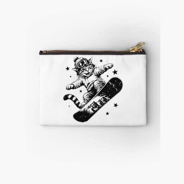 Item preview, Funny Snowboarding Cat Y2K Distressed Extreme Sports designed and sold by Trendvia .