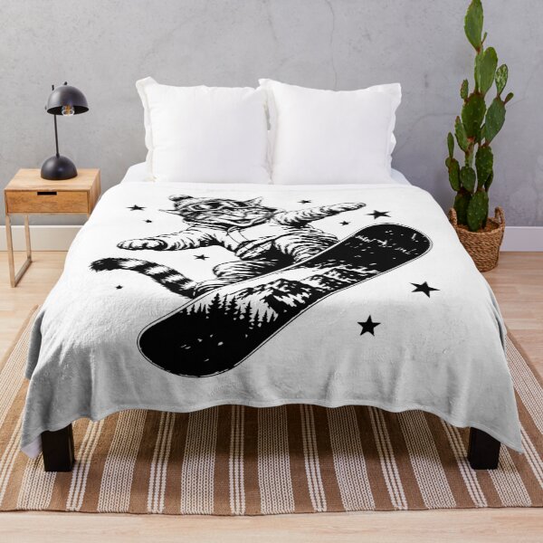 Item preview, Funny Snowboarding Cat Y2K Distressed Extreme Sports designed and sold by Trendvia .