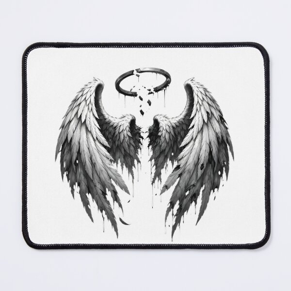 Item preview, FALLEN ANGEL — Broken Halo & Dark Angel Wings designed and sold by Aesthicer.