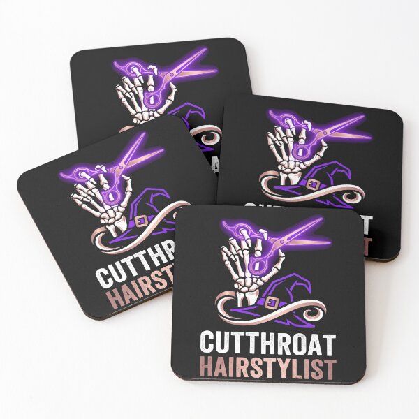 Item preview, Cutthroat Hairstylist Skeleton Scissors Witch Hat Halloween designed and sold by TeNovaStudio ⭐⭐⭐⭐⭐.