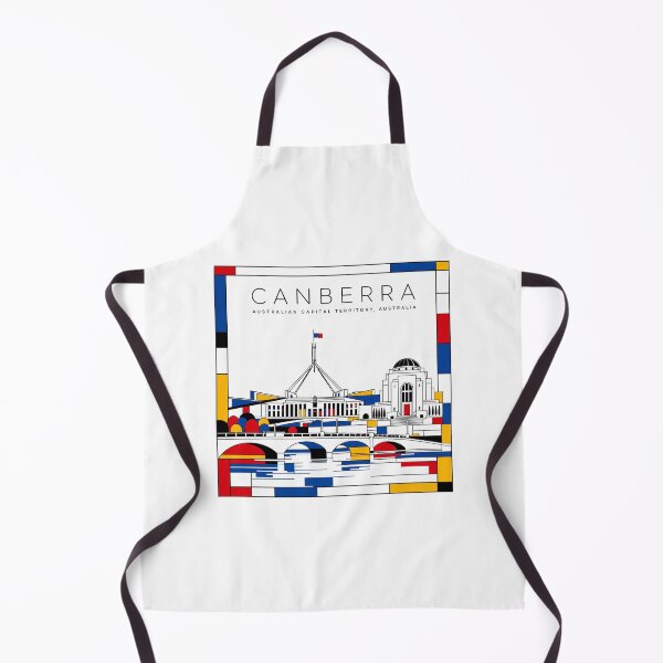 Item preview, Canberra Mondrian style poster 3D designed and sold by CMYKStudio.