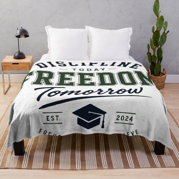 Item preview, Discipline Today Freedom Tomorrow Student Motivation Design designed and sold by Sunday.Supply.