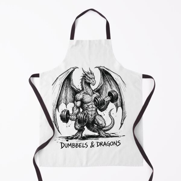 Item preview, Dunbbels & Dragons GYM Dragon designed and sold by Thread&Fable.