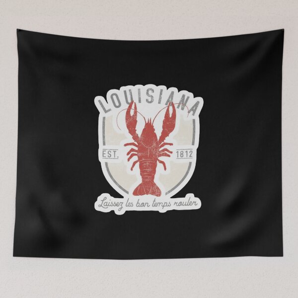 Item preview, Louisiana Crawfish Laissez Les Bon Temps Rouler Sticker designed and sold by FestivityFinds.