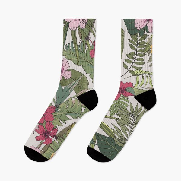 Item preview, Tropical Botanical Hibiscus Flower Pattern designed and sold by Johnnies.