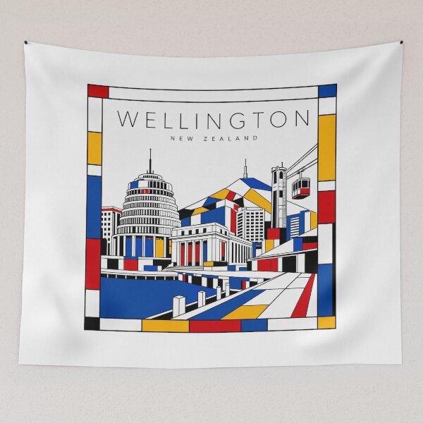 Item preview, Wellington Mondrian style poster 3D designed and sold by CMYKStudio.