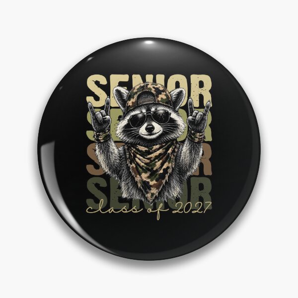 Item preview, Cool Raccoon Senior Class of 2027 designed and sold by RDGNR.