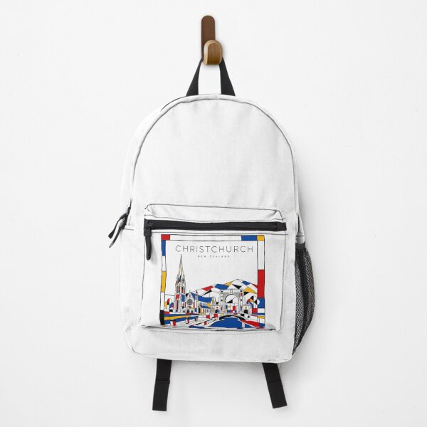 Item preview, Christchurch Mondrian style poster 3D designed and sold by CMYKStudio.