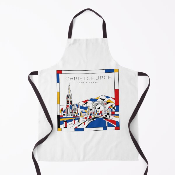Item preview, Christchurch Mondrian style poster 3D designed and sold by CMYKStudio.