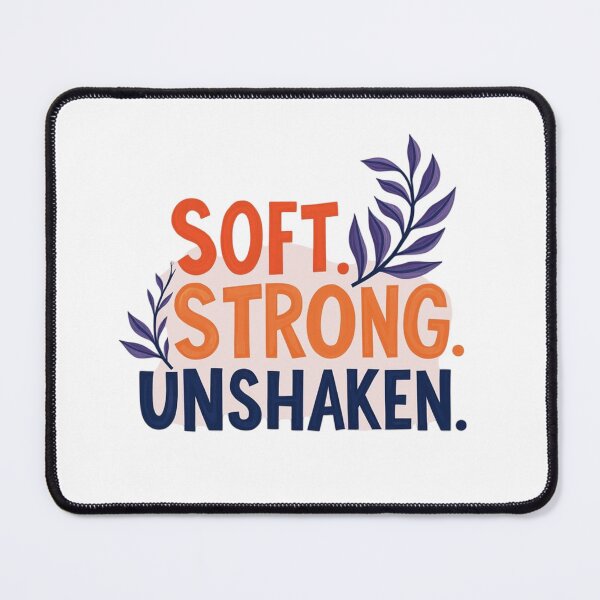 Item preview, Soft Strong Unshaken Inspirational Strength Quote designed and sold by Aarvya Fashion Club ( A.F.C ).