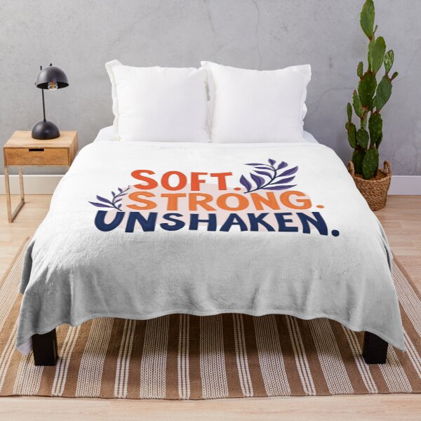 Item preview, Soft Strong Unshaken Inspirational Strength Quote designed and sold by Aarvya Fashion Club ( A.F.C ).