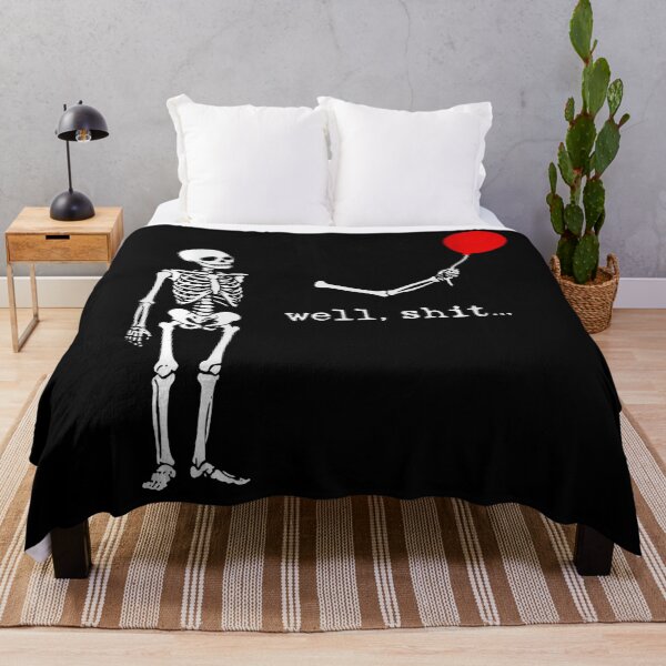 Item preview, Funny Skeleton Lost Balloon Spooky Halloween Meme designed and sold by Khescoiu.