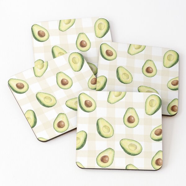 Item preview, slice avocado pattern designed and sold by tampansgang.