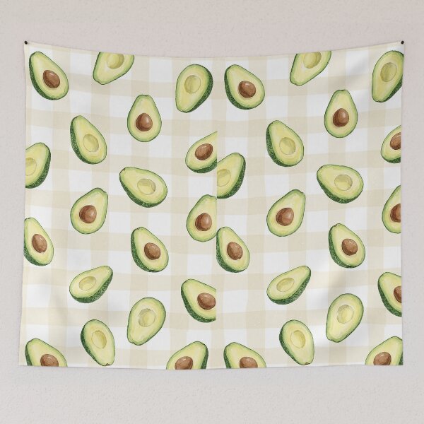 Item preview, slice avocado pattern designed and sold by tampansgang.