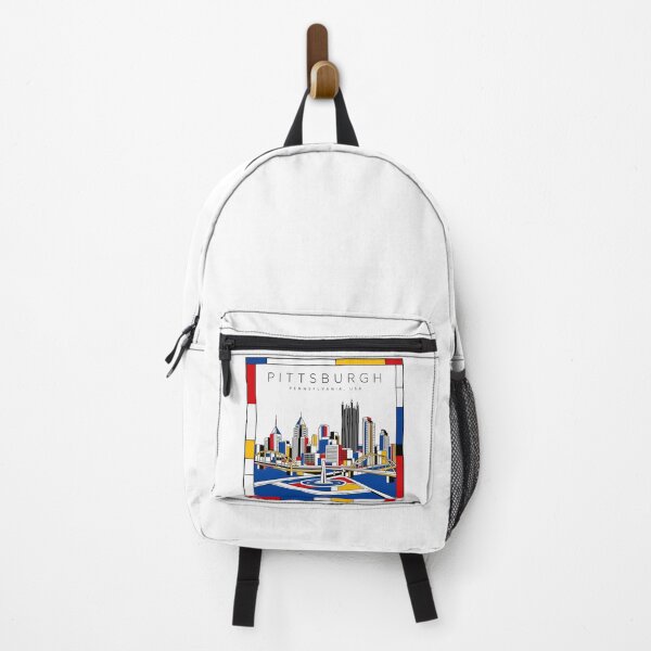 Item preview, Pittsburgh Mondrian style poster 3D designed and sold by CMYKStudio.