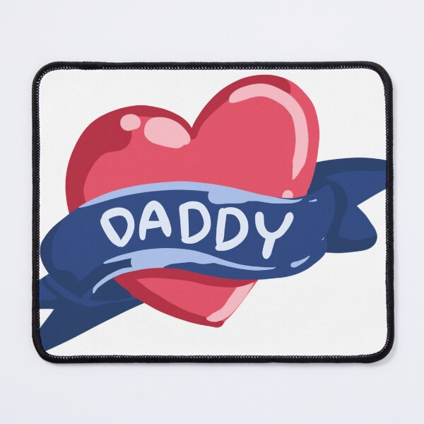 Item preview, Red Daddy Tattoo Heart Banner designed and sold by AnimaliaStar.