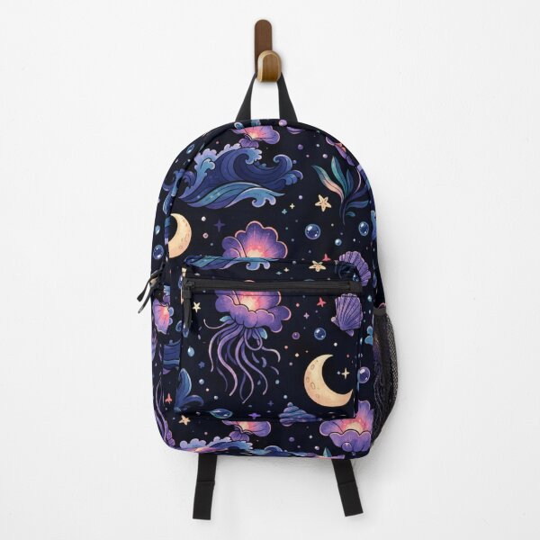 Item preview, Celestial Jellyfish Seashell Ocean Seamless Pattern designed and sold by Suha Design Studio.