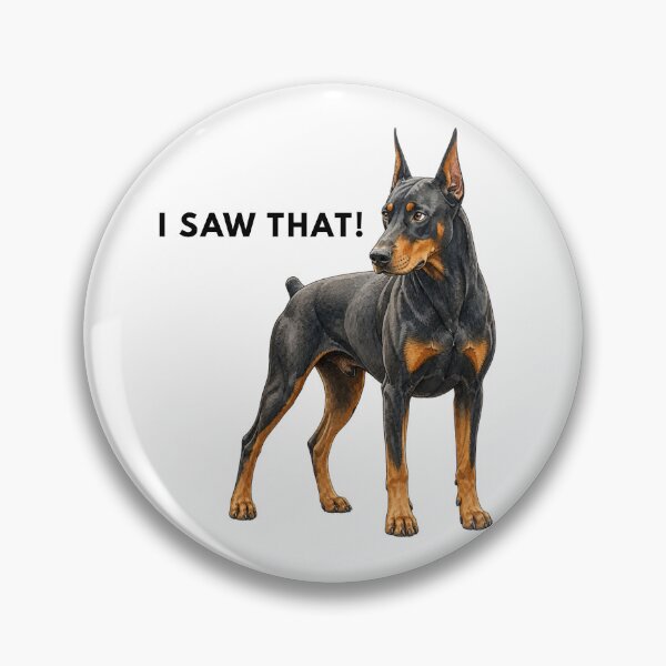 Item preview, I Saw That Doberman | Watercolor Dog Illustration designed and sold by PAPIRO SIGLO XXI.
