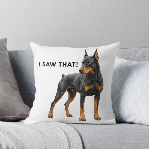 Item preview, I Saw That Doberman | Watercolor Dog Illustration designed and sold by PAPIRO SIGLO XXI.
