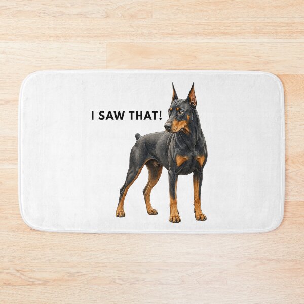Item preview, I Saw That Doberman | Watercolor Dog Illustration designed and sold by PAPIRO SIGLO XXI.