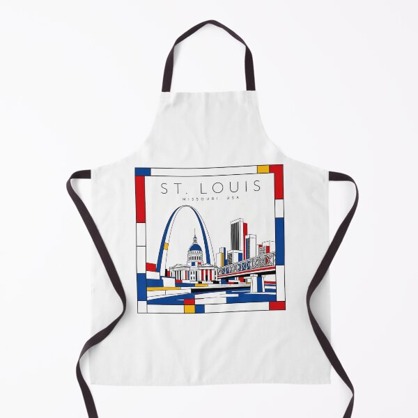 Item preview, St. Louis Mondrian style poster 3D designed and sold by CMYKStudio.