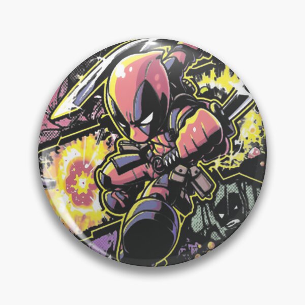 Item preview, Deadpool Dual Katana Action Pose Superhero Fan Art PERFECT GIFT FOR YOU AND FRIENDS designed and sold by TheEdward.