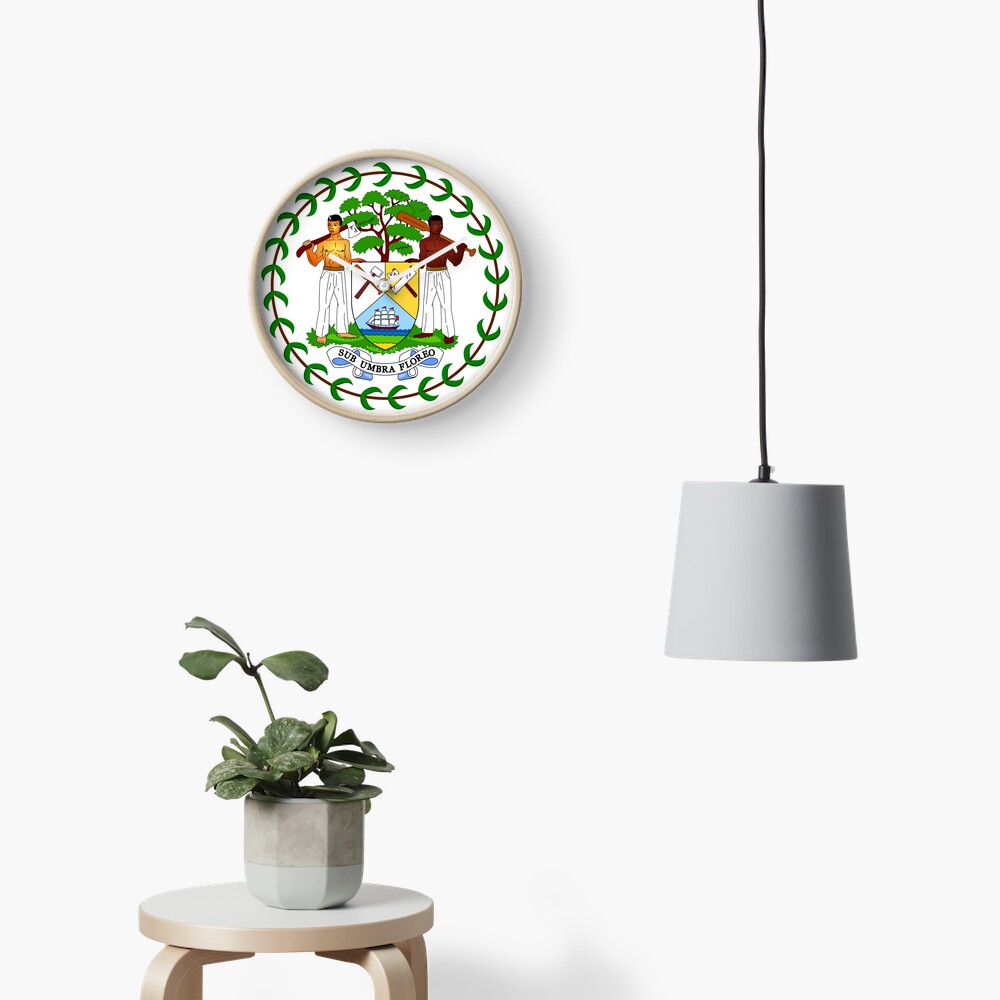 Coat of arms of Belize Clock