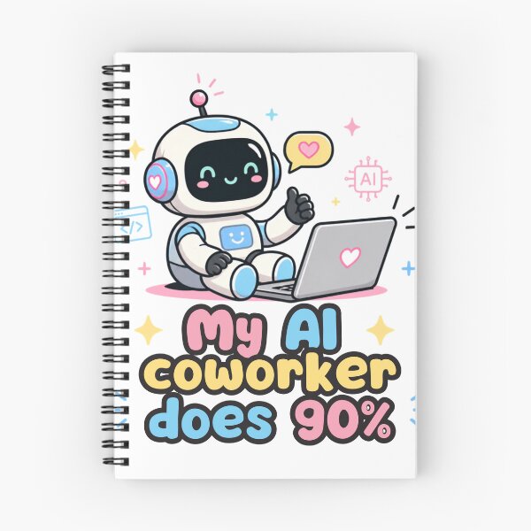 Item preview, AI Coworker Does 90 Percent Funny Robot  Tech Programmers designed and sold by BellabdO.