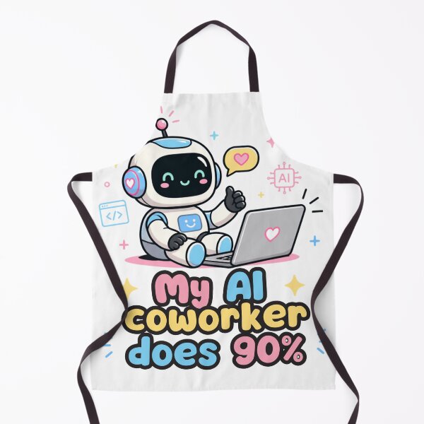 Item preview, AI Coworker Does 90 Percent Funny Robot Tech Programmers designed and sold by BellabdO.