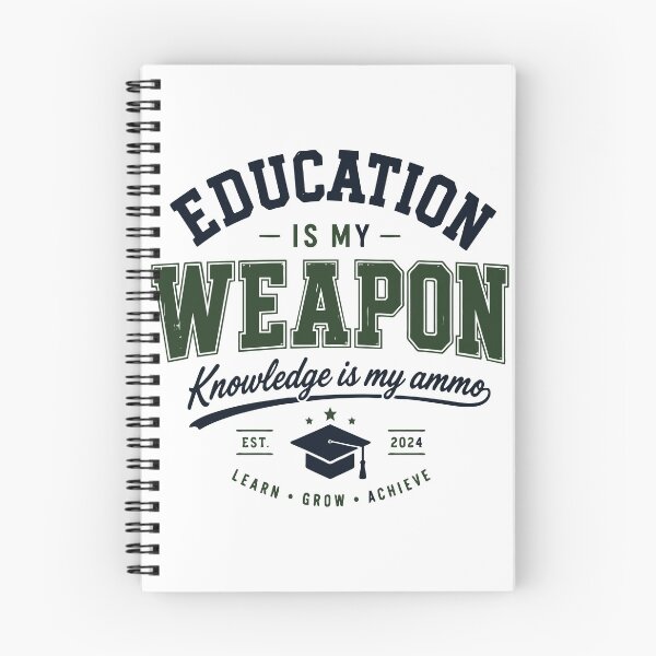 Item preview, Education Is My Weapon Knowledge Is My Ammo Student Design designed and sold by Sunday.Supply.