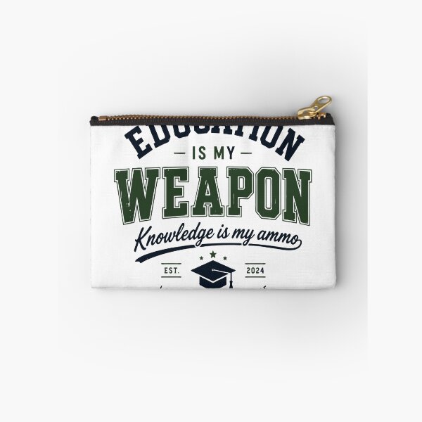 Item preview, Education Is My Weapon Knowledge Is My Ammo Student Design designed and sold by Sunday.Supply.
