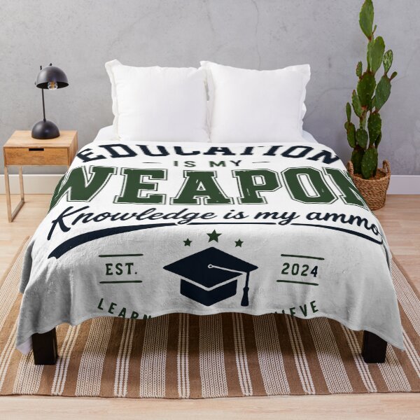 Item preview, Education Is My Weapon Knowledge Is My Ammo Student Design designed and sold by Sunday.Supply.