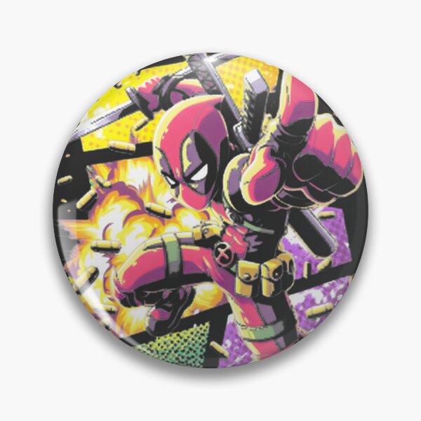 Item preview, Deadpool Dual Katana Comic Art – Merc With A Mouth Action Illustration PERFECT GIFT FOR YOU AND FRIENDS designed and sold by TheEdward.