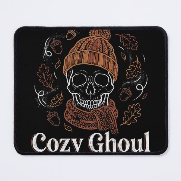 Item preview, Cozy Ghoul Skeleton Beanie Scarf Autumn Leaves Halloween designed and sold by TeNovaStudio.