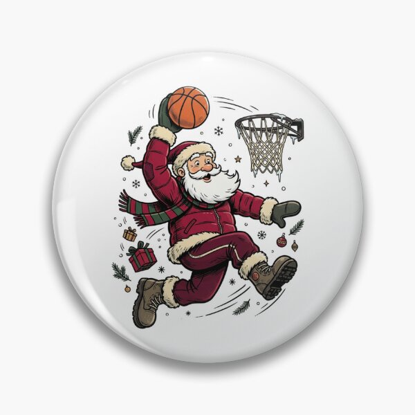 Item preview,  Christmas Basketball Santa Inspired Holiday Hoops Vintage Winter Sports designed and sold by SOUFIANE1991.