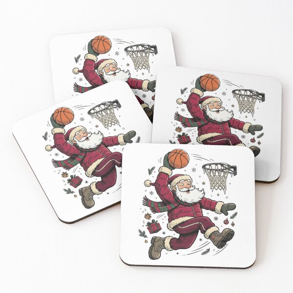 Item preview,  Christmas Basketball Santa Inspired Holiday Hoops Vintage Winter Sports designed and sold by SOUFIANE1991.